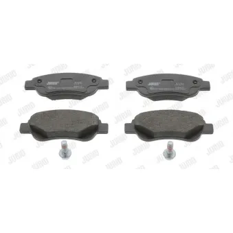 Jeu de 4 plaquettes de frein avant JURID 573135J