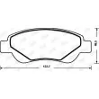 Jeu de 4 plaquettes de frein avant JURID 573135JC - Visuel 2