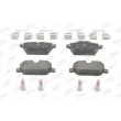 Jeu de 4 plaquettes de frein arrière JURID 573136J - Visuel 1
