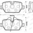 Jeu de 4 plaquettes de frein arrière JURID 573136J - Visuel 2