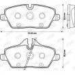 Jeu de 4 plaquettes de frein avant JURID 573137J - Visuel 2