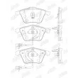 Jeu de 4 plaquettes de frein avant JURID 573145J - Visuel 2