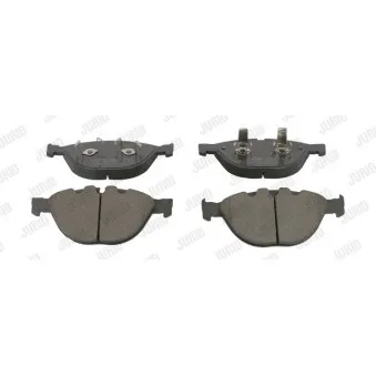 Jeu de 4 plaquettes de frein avant JURID 573150JC