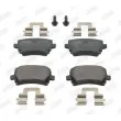 Jeu de 4 plaquettes de frein arrière JURID 573158JC - Visuel 1