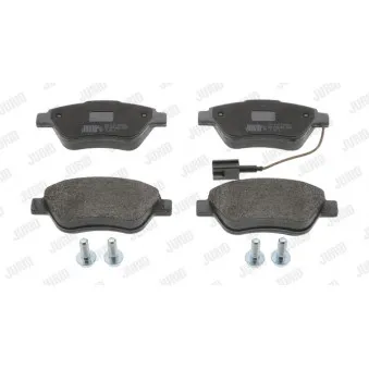 Jeu de 4 plaquettes de frein avant JURID 573164J