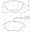Jeu de 4 plaquettes de frein avant JURID 573164J - Visuel 2