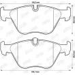 Jeu de 4 plaquettes de frein avant JURID 573185J - Visuel 2