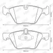Jeu de 4 plaquettes de frein avant JURID 573188JC - Visuel 2