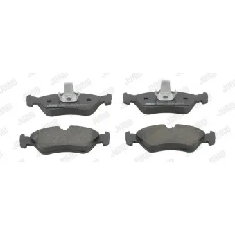 Jeu de 4 plaquettes de frein arrière JURID 573191J