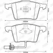 Jeu de 4 plaquettes de frein avant JURID 573196JC - Visuel 2