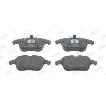 Jeu de 4 plaquettes de frein avant JURID 573201J