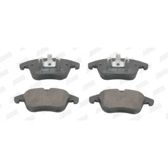 Jeu de 4 plaquettes de frein avant JURID 573201JC