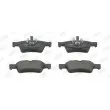 Jeu de 4 plaquettes de frein arrière JURID 573202J - Visuel 1