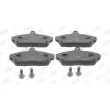 Jeu de 4 plaquettes de frein avant JURID 573203J - Visuel 1