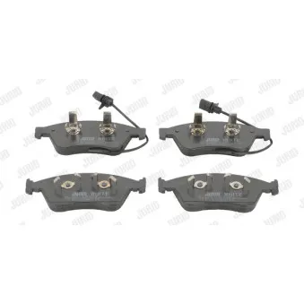 Jeu de 4 plaquettes de frein avant JURID 573207JC
