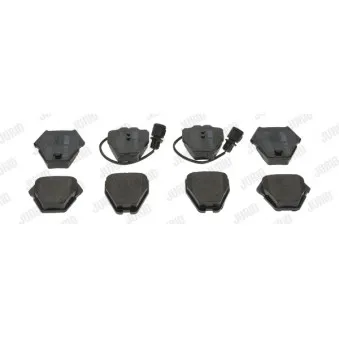Jeu de 4 plaquettes de frein avant JURID 573208JC