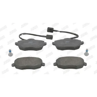 Jeu de 4 plaquettes de frein avant JURID 573211J