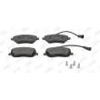 Jeu de 4 plaquettes de frein avant JURID 573217J - Visuel 1