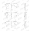 Jeu de 4 plaquettes de frein arrière JURID 573218J - Visuel 2