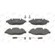Jeu de 4 plaquettes de frein avant JURID 573221J - Visuel 1