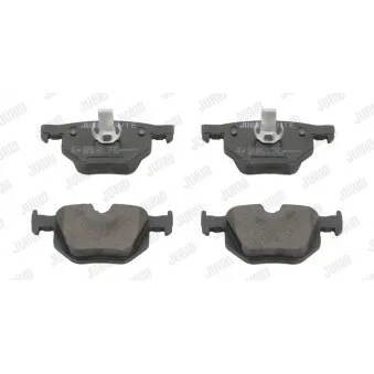 Jeu de 4 plaquettes de frein arrière JURID 573224JC