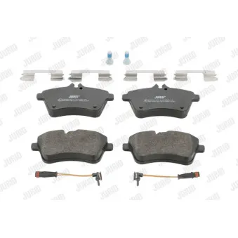 Jeu de 4 plaquettes de frein avant JURID 573230J
