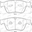 Jeu de 4 plaquettes de frein avant JURID 573233J - Visuel 2
