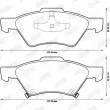 Jeu de 4 plaquettes de frein avant JURID 573238J - Visuel 2