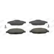 Jeu de 4 plaquettes de frein avant JURID 573241JC - Visuel 1