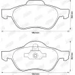 Jeu de 4 plaquettes de frein avant JURID 573243JC - Visuel 2