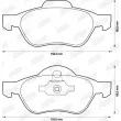 Jeu de 4 plaquettes de frein avant JURID 573244J - Visuel 2