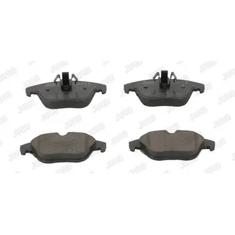 Jeu de 4 plaquettes de frein arrière JURID 573248JC