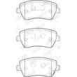 Jeu de 4 plaquettes de frein avant JURID 573255J - Visuel 2
