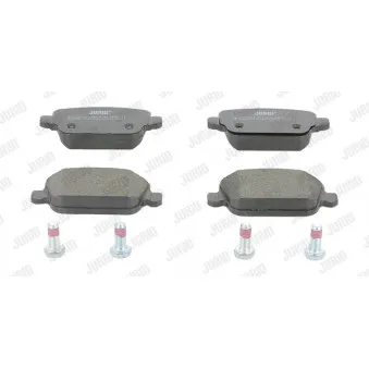 Jeu de 4 plaquettes de frein arrière JURID 573263J