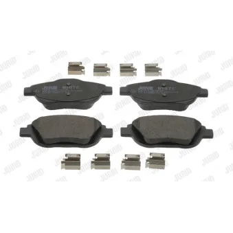 Jeu de 4 plaquettes de frein avant JURID 573264JC