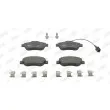 Jeu de 4 plaquettes de frein avant JURID 573266J - Visuel 1