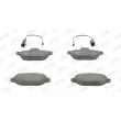 Jeu de 4 plaquettes de frein avant JURID 573267J - Visuel 1