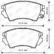 Jeu de 4 plaquettes de frein avant JURID 573269JC - Visuel 2