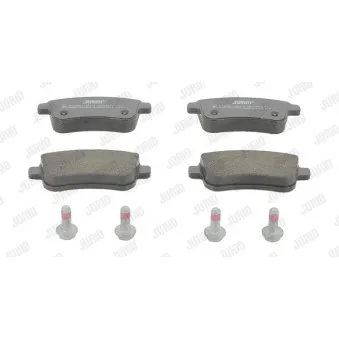 Jeu de 4 plaquettes de frein arrière JURID 573286J