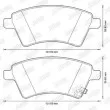 Jeu de 4 plaquettes de frein avant JURID 573288J - Visuel 2