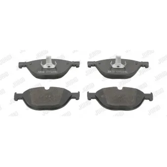 Jeu de 4 plaquettes de frein avant JURID 573292J