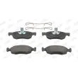 Jeu de 4 plaquettes de frein avant JURID 573295J - Visuel 1