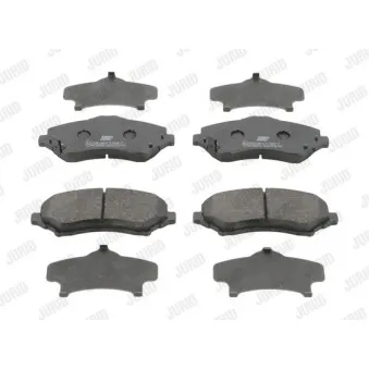Jeu de 4 plaquettes de frein avant JURID 573298J