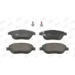 Jeu de 4 plaquettes de frein avant JURID 573308J - Visuel 1