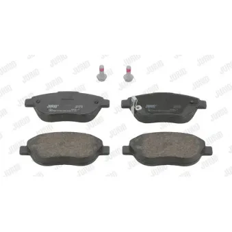 Jeu de 4 plaquettes de frein avant JURID 573308J