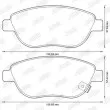 Jeu de 4 plaquettes de frein avant JURID 573308J - Visuel 2