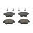 Jeu de 4 plaquettes de frein arrière JURID 573312JC - Visuel 1