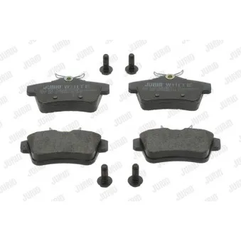 Jeu de 4 plaquettes de frein arrière JURID 573315JC