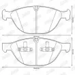 Jeu de 4 plaquettes de frein avant JURID 573317JC - Visuel 2
