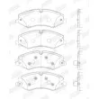 Jeu de 4 plaquettes de frein avant JURID 573333J - Visuel 2
